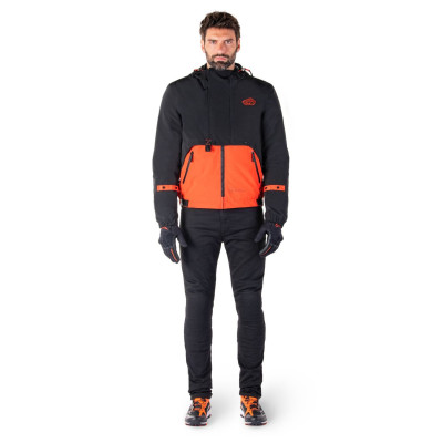 bunda MOOTANT WATERPROOF PARKA, ALPINESTARS (černá/oranžová fluo) 2025