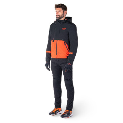 bunda MOOTANT WATERPROOF PARKA, ALPINESTARS (černá/oranžová fluo) 2025