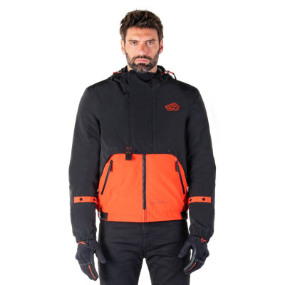 bunda MOOTANT WATERPROOF PARKA, ALPINESTARS (černá/oranžová fluo) 2025