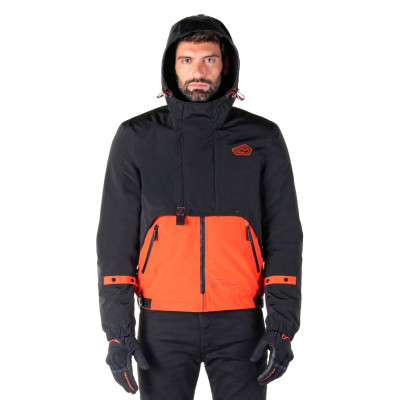 bunda MOOTANT WATERPROOF PARKA, ALPINESTARS (černá/oranžová fluo) 2025