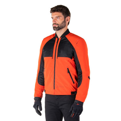 bunda MOOTANT WATERPROOF PARKA, ALPINESTARS (černá/oranžová fluo) 2025