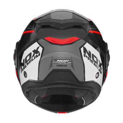 přilba SPINNER, NOX PREMIUM (černá,bílá,červená) 2026