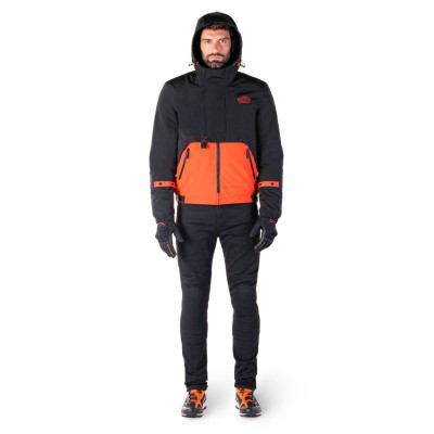 bunda MOOTANT WATERPROOF PARKA, ALPINESTARS (černá/oranžová fluo) 2025