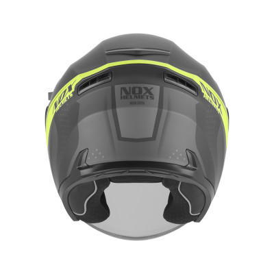 přilba N130 EKTO, NOX (černá matná, žlutá fluo) 2026