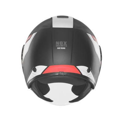 přilba N182 ROUND, NOX (černá matná, červená) 2026