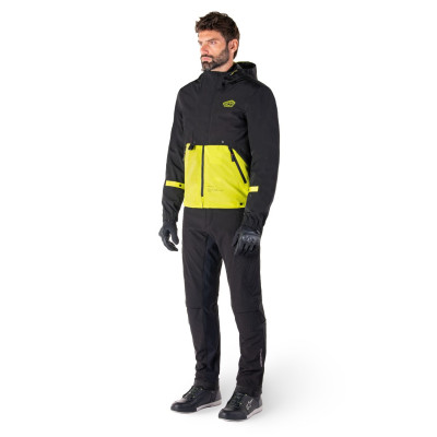 bunda MOOTANT WATERPROOF PARKA, ALPINESTARS (černá/žlutá fluo) 2025