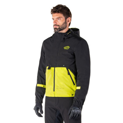bunda MOOTANT WATERPROOF PARKA, ALPINESTARS (černá/žlutá fluo) 2025