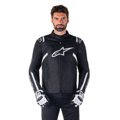 bunda T-SPS 2 WATERPROOF, ALPINESTARS (černá/bílá) 2025