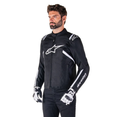 bunda T-SPS 2 WATERPROOF, ALPINESTARS (černá/bílá) 2025