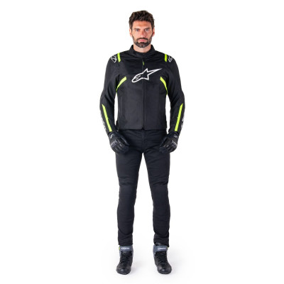 bunda T-SPS 2 WATERPROOF, ALPINESTARS (černá/bílá/žlutá fluo) 2025