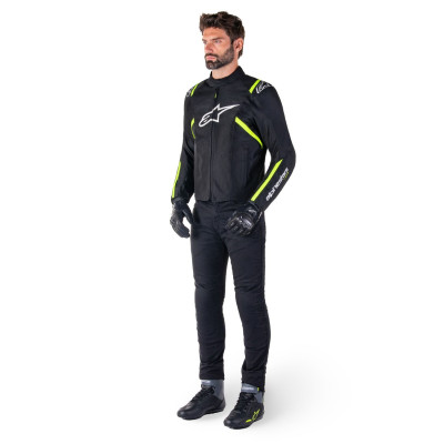 bunda T-SPS 2 WATERPROOF, ALPINESTARS (černá/bílá/žlutá fluo) 2025