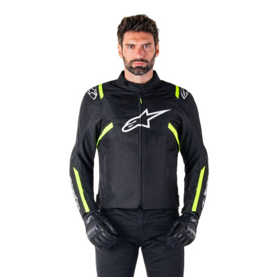 bunda T-SPS 2 WATERPROOF, ALPINESTARS (černá/bílá/žlutá fluo) 2025