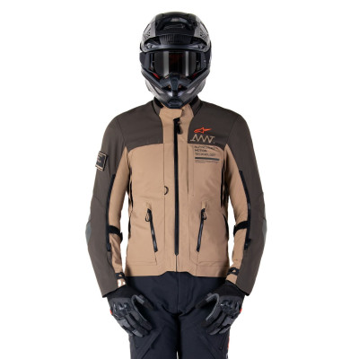 bunda AMT-8 STRETCH DRYSTAR XF, ALPINESTARS (tmavě hnědá/tmavá khaki) 2025