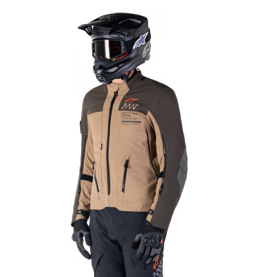 bunda AMT-8 STRETCH DRYSTAR XF, ALPINESTARS (tmavě hnědá/tmavá khaki) 2025