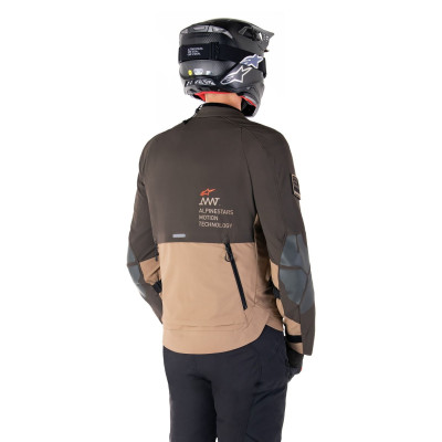 bunda AMT-8 STRETCH DRYSTAR XF, ALPINESTARS (tmavě hnědá/tmavá khaki) 2025