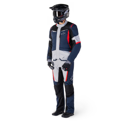 bunda ST-1 WATERPROOF, ALPINESTARS (tmavě modrá/černá/červená) 2025