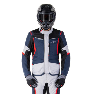 bunda ST-1 WATERPROOF, ALPINESTARS (tmavě modrá/černá/červená) 2025