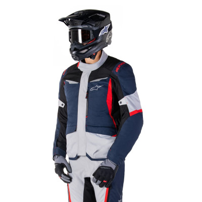 bunda ST-1 WATERPROOF, ALPINESTARS (tmavě modrá/černá/červená) 2025
