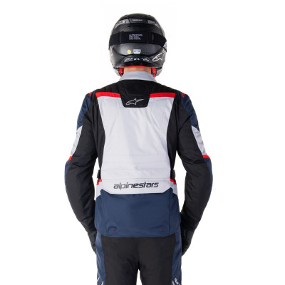 bunda ST-1 WATERPROOF, ALPINESTARS (tmavě modrá/černá/červená) 2025