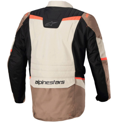 bunda ST-1 WATERPROOF, ALPINESTARS (tmavá khaki/písková/černá/červená fluo) 2025