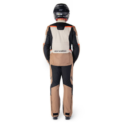 bunda ST-1 WATERPROOF, ALPINESTARS (tmavá khaki/písková/černá/červená fluo) 2025