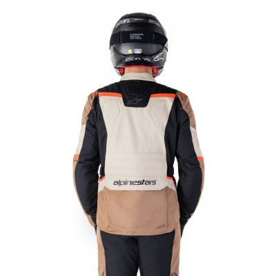 bunda ST-1 WATERPROOF, ALPINESTARS (tmavá khaki/písková/černá/červená fluo) 2025