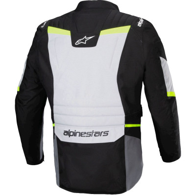 bunda ST-1 WATERPROOF, ALPINESTARS (světle šedá/černá/žlutá fluo) 2025