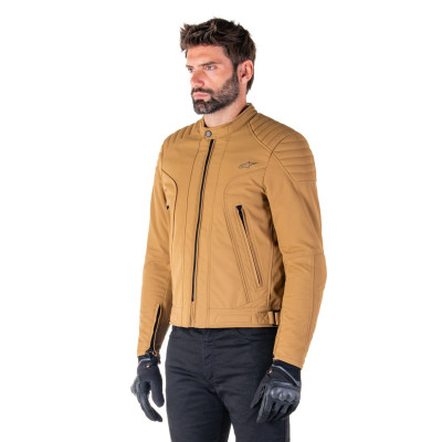 bunda CLAYTON WATER RESISTANT, ALPINESTARS (světle hnědá) 2025