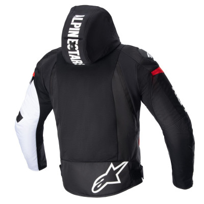 bunda ZACA AIR WATERPROOF, ALPINESTARS (černá/bílá/červená fluo) 2025