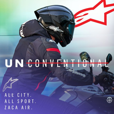 bunda ZACA AIR WATERPROOF, ALPINESTARS (černá/bílá/červená fluo) 2025