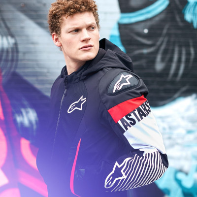 bunda ZACA AIR WATERPROOF, ALPINESTARS (černá/bílá/červená fluo) 2025