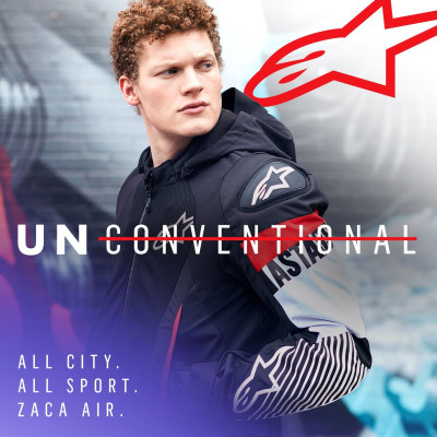 bunda ZACA AIR WATERPROOF, ALPINESTARS (černá/bílá/červená fluo) 2025