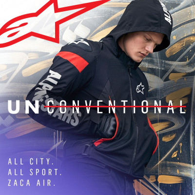 bunda ZACA AIR WATERPROOF, ALPINESTARS (černá/bílá/červená fluo) 2025