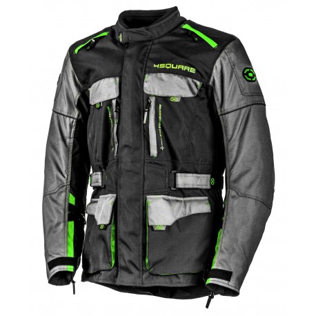 enduro bunda TRAILER, 4SQUARE - pánská (černá,šedá,žlutá fluo) 2025