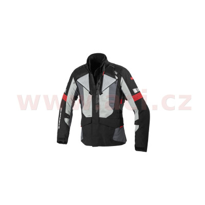 bunda OUTLANDER, SPIDI (černá/šedá/červená)