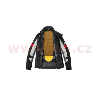 bunda OUTLANDER, SPIDI (černá/šedá/červená)