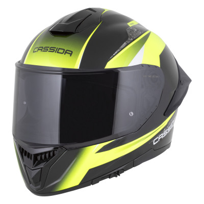 přilba Integral GTS 2.1 Mega, CASSIDA (černá/žlutá fluo/bílá) plexi s přípravou pro Pinlock 2026