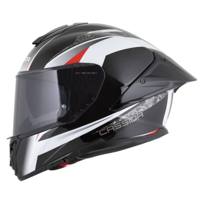 přilba Integral GTS 2.1 Mega, CASSIDA (černá/bílá/červená) plexi s přípravou pro Pinlock 2026