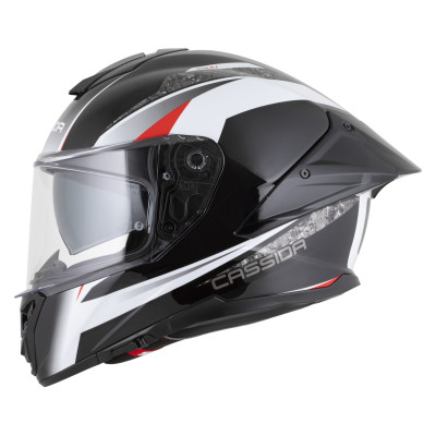přilba Integral GTS 2.1 Mega, CASSIDA (černá/bílá/červená) plexi s přípravou pro Pinlock 2026