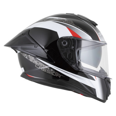 přilba Integral GTS 2.1 Mega, CASSIDA (černá/bílá/červená) plexi s přípravou pro Pinlock 2026
