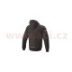 bunda SEKTOR 2 TECH HOODIE, ALPINESTARS (černá/světlá červená) 2025