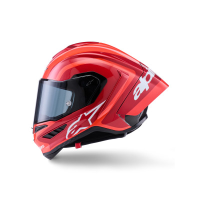 přilba SUPERTECH R10 ARIUS, ALPINESTARS (červená fluo/červená/karbon/bílá) 2026