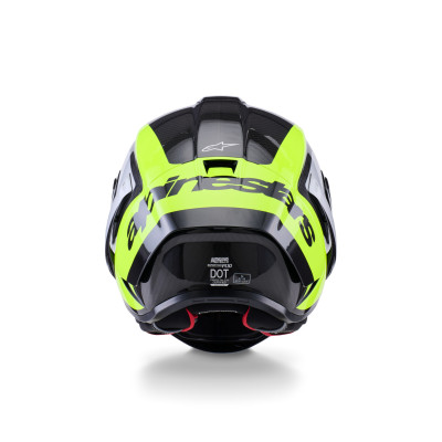 přilba SUPERTECH R10 ARIUS, ALPINESTARS (karbon/žlutá fluo/bílá) 2026