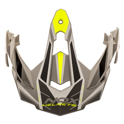 kšilt pro přilby N312 TRACK, NOX (šedá,žlutá fluo)