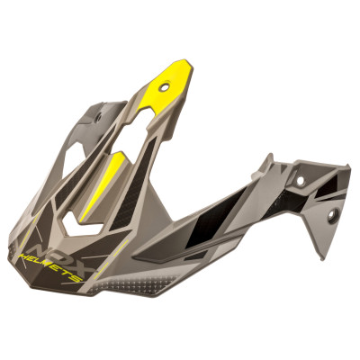 kšilt pro přilby N312 TRACK, NOX (šedá,žlutá fluo)