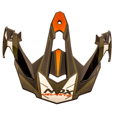 kšilt pro přilby N312 TRACK, NOX (khaki,oranžová)