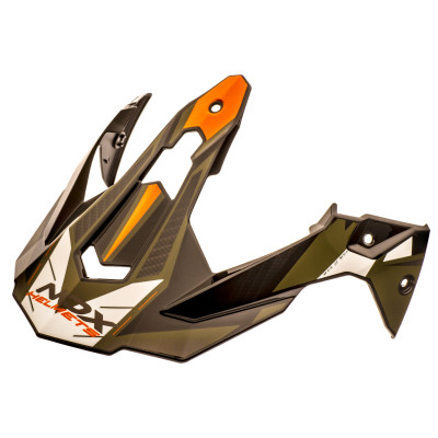 kšilt pro přilby N312 TRACK, NOX (khaki,oranžová)