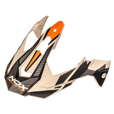 kšilt pro přilby N312 TRACK, NOX (písková matná,oranžová)