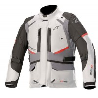 bunda ANDES DRYSTAR, TECH-AIR 5 kompatibilní, ALPINESTARS (světle šedá/tmavě šedá/černá/červená) 2025