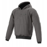 bunda AGELESS HOODIE, ALPINESTARS (žíhaná šedá) 2025